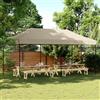 vidaXL Tenda Pieghevole Pop-up 3x6 m da Giardino Crema Tendone Gazebo da Party vidaXL