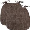 uyeoco Set 4/2/1 Cuscini Sedia da Cucina/Cuscini di Seduta,43 * 41 * 35cm Confortevole Cuscini Coprisedia da Cucina,con Lacci Imbottito,Lavabili(11#,2pcs)