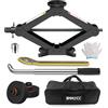 IMAYCC 2.5T Cric Per Auto per Tesla Model Y Model 3/Y/S/X, Cric a Forbice con Accessori di 2 Tampone in Gomma Jack Pad, Maniglia a Cricchetto e Chiaveecc, Accessori per Veicoli Tesla Car Jack