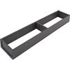 BLUM AMBIA-LINE - Cornice per cassetto sottile, 100 mm, NL600 mm, in acciaio grigio indio opaco