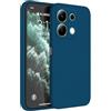 Topme Cover per Redmi Note 13 4G (6.67 Inches) Custodia Case, Protezione Della Pelle Della Custodia in Silicone Tpu - Blu zaffiro