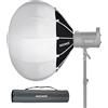 NEEWER 65cm Softbox Lanterna a Sgancio Rapido, Diffusore di Luce a 360° con Gonnellino, Attacco Bowens per Luce Video CB60 CB100 CB150 Compatibile con Aputure Luce 600d Amaran 60x Godox SL60W NS65L