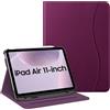 FINTIE Custodia compatibile con iPad Air 5a generazione (2022) / iPad Air 4a generazione (2020) 11,9 pollici, visualizzazione multi-angolo Folio Stand Cover con tasca, auto sleep/wake, viola
