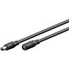 Goobay 71402 Prolunga CC da 2.5mm, Nero, 10m Lunghezza del Cavo