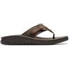 Clarks Wesley Sun, Infradito Uomo, Nero (Black Leather), 43 EU
