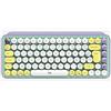 Logitech POP Keys Tastiera Meccanica Wireless con Tasti Emoji Personalizzabili, Layout ‎Francese AZERTY - Daydream