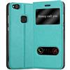 Cadorabo Custodia Libro per Huawei P10 LITE in TURCHESE MENTA - con Funzione Stand e Chiusura Magnetica - Portafoglio Cover Case Wallet Book Etui Protezione