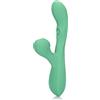 Loveline Pulse Wave & Tongue Flickering Rabbit Vibrator Blue Grass