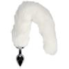 Ouch! Fox Tail with Metal Butt Plug White