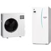 Mitsubishi SPLIT R32 Sistema idronico composto da pompa di calore Inverter ECODAN 6 kW con HYDROTANK SMALL reversibile 170 litri