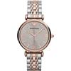 Emporio Armani Orologio Donna, movimento a due lancette, cassa in acciaio inossidabile oro rosa 31 mm con bracciale in acciaio inossidabile, AR1840