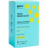 Goovi Taste, Drain & Go Drena & Reintegra Zenzero e lime 24x 20 ml Integratore Drenante e Snellente da Bere Stick