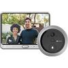 EZVIZ Spioncino Smart EZVIZ DP2 WiFi Full HD 1080p a batteria con videocitofono LCD Touch campanello e audio bidirezionale