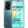 HONOR 200 Lite Smartphone 5G Dual SIM NFC, 8GB RAM 256GB Memoria, 6.7 pollici AMOLED Eye-Care Display telefono Android 14, 108MP+50MP, Capsula Magica, 4500 mAh, Cyan Lake [Versione italiana]