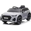 Mondial Toys Auto Elettrica Macchina per Bambini 12V Audi RS 6 con Sedile Pelle e Telecomando