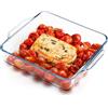 NUTRIUPS pirofila da forno in vetro borosilicato, 19cm mini piatto quadrato forno sicuro lasagnera da forno,1.3L