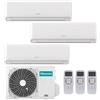 HISENSE CONDIZIONATORE HISENSE ECOSENSE TRIAL SPLIT 7000+7000+12000 BTU INVERTER R32 3AMW52U4RJC A++ WIFI