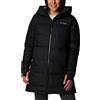 Columbia - Piumino lungo in piuma naturale - Opal Hill™ Mid Down Jacket Black per Donne - Taglia L - Nero