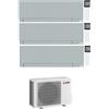 Mitsubishi CONDIZIONATORE MITSUBISHI TRIAL SPLIT KIRIGAMINE ZEN MSZ-EF SILVER 7000+9000+12000 BTU WIFI INVERTER MXZ-3F68VF5 A++