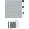 Mitsubishi CONDIZIONATORE MITSUBISHI TRIAL SPLIT KIRIGAMINE ZEN MSZ-EF SILVER 7000+12000+12000 BTU WIFI INVERTER MXZ-3F68VF4 A++