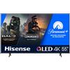 Hisense TV QLED Ultra HD 4K 55" 55E7KQ Smart TV, Wifi, HDR Dolby Vision, Quantum Dot Colour, Retroilluminazione DLED, Game Mode