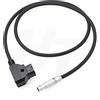 HangTon D-tap 4 pin cavo di alimentazione per Zacuto Kameleon EVF 70cm (dritto)