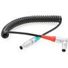 HangTon cavo a spirale Timecode ad angolo retto 5 Pin a dritto 5 Pin per ARRI Alexa Mini macchina fotografica