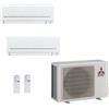 Mitsubishi Electric Climatizzatore Mitsubishi Electric Dual 5+5 PLUS 2F33VF3+AP15VGK+AP15VGK wifi