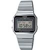Casio Orologio Quarzo Unisex, misura cassa 36.00mm con quadrante LCD Digitale e cinturino Argento in Cinturino in metallo A700WE-1AEF