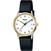 Boccia Orologio analogico al quarzo da donna con cinturino in pelle 3310-04, gold, cinghie