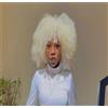 Hgvcfcv Parrucca Corta Afro Crespa Riccia Con Frangia Per Parrucca Da Donna Nera Parrucche Per Feste Di Halloween Parrucca Afro Riccia