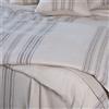 Ferò Runner imbottito Marea in lino/cotone tinto filo, 65x200cm