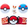 Pokémon - Clip 'N' Go Poke Ball Belt Set (Poké Ball, Great Ball e Scorbunny) W12
