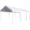 VivaGarden Gazebo da Giardino 3x6 Auto in Poliestere e Acciaio m 3x6 Bianco