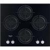 HOTPOINT ARISTON HOTPOINT AGS 61S/BK PIANO COTTURA DA INCASSO 60CM 4 FUOCHI A GAS IN VETRO NERO