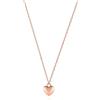day berlin day.berlin collana Nova da donna placcata oro rosa 18k, con piccolo ciondolo a cuore 7x7mm, acciaio inox 316L, senza nichel e resistente all'acqua