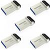 GIGASTONE Chiavetta USB 3.2 Gen1 da 32 GB, confezione da 5 pezzi, mini fit in metallo, impermeabile, compatta, prestazioni affidabili, compatibile con interfaccia USB 2.0/3.0/3.1