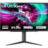 LG 27GR93U UltraGear Gaming Monitor 27" UltraHD 4K IPS HDR 400, 3840x2160, 1ms, G-Sync Compatible, AMD FreeSync Premium Pro 144Hz, HDMI 2.1 VRR, HDCP 2.2, Display Port 1.4, Flicker Safe, Nero