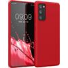 kwmobile Custodia Compatibile con Samsung Galaxy S20 FE Cover - Back Case per Smartphone in Silicone TPU - Protezione Gommata - rosso classico
