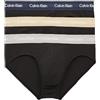 Calvin Klein Confezione 3 Slip Uomo tripack Mutande CK Articolo U2661G 3P Hip Brief, 6ED B-Shoreline/Clem/Travertine WB, L