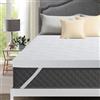 Autsel Topper in Memory Foam 90x200cm Topper Matrimoniale in Schiuma Gel Anti-Pressione Materasso da 7.5cm Coprimaterasso con Fodera Removibile