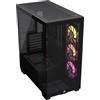 CORSAIR iCUE LINK 3500X RGB Mid-Tower ATX Case per PC - Vetro Panoramico Temperato - Compatibile con Scheda Madre a Connessione Inversa - 3x Ventole CORSAIR RX120 RGB Incluse - Nero