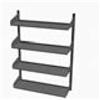 Connubia Libreria Shelfy CB6106-C2 in metallo da L. 94 cm e H. 122 cm