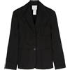 Celine Pre-Owned - Blazer monopetto - Donna - cotone/spandex/elastam - Taglia unica - Nero