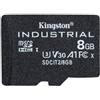 Kingston 8GB Scheda microSDHC Kingston Industrial C10 A1 pSLC + adattatore SD [SDCIT2/8GB]