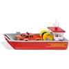 Siku 2117, Barca dei pompieri con veicolo, 1:50, Plastica, Rosso/Giallo, Incl. Pick-Up Ford F150 (Metallo/Plastica) e foglio adesivi