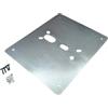 PREFER - Piastra Toppa di Sicurezza per Basculante/Garage - Piastra Interna di Rinforzo in Acciaio Zincato 275x300 mm, Spessore 2 mm