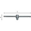 Usag Leva a T con attacco quadro scorrevole in acciaio cromo L.280mm - 240 1/2 N Usag