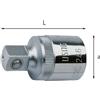 Usag Raccordo riduttore, attacco quadro maschio 3/8 e femmina 1/2 L37mm - Usag 246 1/2
