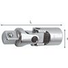 Usag Snodo cardanico in acciaio speciale legato al cromo vanadio L.68mm 241 1/2 Usag